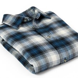 Pendleton Blue and White Plaid Men's Shirt